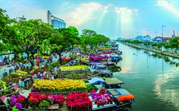 TP Hồ Chí Minh nâng tầm chợ hoa xuân &#39;Trên bến dưới thuyền&#39;