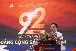 TP Hồ Chí Minh: Khai mạc Tuần lễ sách nhân Kỷ niệm 92 năm Ngày thành lập Đảng