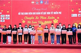 TP Hồ Chí Minh: Tiễn người lao động, sinh viên, tình nguyện viên về quê đón Tết 2022