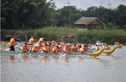 500 vận động viên tham gia giải đua thuyền truyền thống TP Hồ Chí Minh