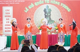 TP Hồ Chí Minh: Nhiều trường học trang trọng tổ chức lễ Giỗ Tổ Hùng Vương