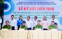 TP Hồ Chí Minh: Kí kết liên tịch đảm bảo an toàn giao thông, an ninh trật tự