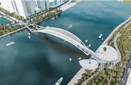 TP Hồ Chí Minh: Cầu đi bộ vượt sông Sài Gòn trong tương lai có hình lá dừa nước