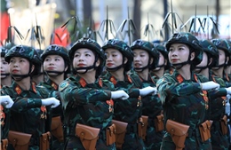 Ngắm các "bóng hồng" trong lễ diễu binh kỷ niệm 50 năm Ngày Giải phóng miền Nam, thống nhất đất nước