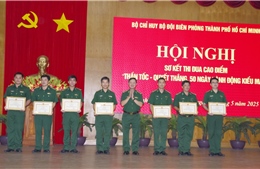 Bộ đội Biên phòng TP Hồ Chí Minh khen thưởng tập thể, cá nhân xuất sắc 