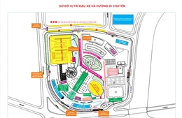 Hướng dẫn bãi đậu xe và lối vào phục vụ Đại hội Đảng bộ TP Hồ Chí Minh lần thứ I