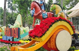 Ngắm linh vật ngựa tại Hội hoa Xuân Tao Đàn trước giờ khai mạc