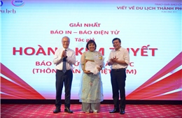 Báo Tin tức và Dân tộc giành giải Nhất giải Báo chí viết về Du lịch TP Hồ Chí Minh