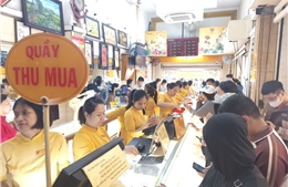 Giá vàng sáng 23/9 đi xuống, giao dịch vẫn sôi động từ sáng sớm