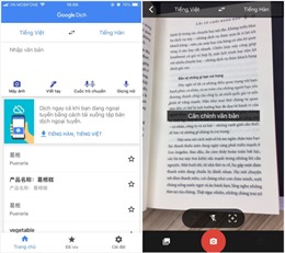 Google dịch cập nhật tiếng Việt vào tính năng dịch qua camera
