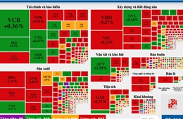 Áp lực bán gia tăng, VN-Index tiếp tục chìm trong sắc đỏ
