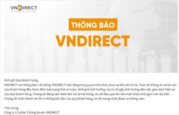 VNDirect dự kiến hệ thống vận hành trở lại vào ngày 28/3