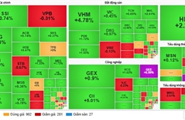 VN-Index vượt đỉnh 1.730 điểm, VHM và HPG dẫn dắt đà tăng
