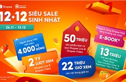 Shopee Live, Shopee Video bứt phá doanh số tại '12.12 Siêu sale sinh nhật'
