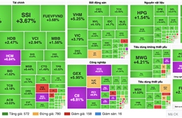 Sắc xanh bao phủ các nhóm ngành, VN-Index bứt phá vượt 1.650 điểm
