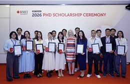 65 suất học bổng đào tạo Tiến sĩ phục vụ đổi mới sáng tạo và chuyển đổi số