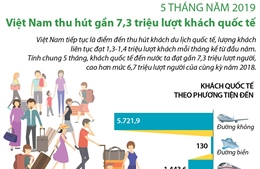 Việt Nam thu hút 7,3 triệu lượt khách quốc tế kể từ đầu năm