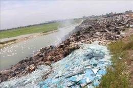 Nan giải tình trạng đổ trộm rác thải công nghiệp tại Bắc Ninh