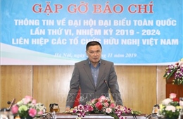 Đại hội đại biểu toàn quốc lần thứ VI Liên hiệp các tổ chức hữu nghị Việt Nam sẽ diễn ra ngày 5/12/2019