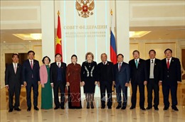 Chủ tịch Quốc hội Nguyễn Thị Kim Ngân và Chủ tịch Hội đồng Liên bang Nga gặp gỡ báo chí 