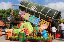 Đồng Tháp có đòn bánh tét lớn nhất Việt Nam