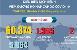 Diễn biến dịch COVID-19 tính đến 16h ngày 13/2/2020 (giờ Việt Nam)