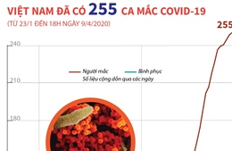 Việt Nam đã có 255 ca mắc COVID-19 