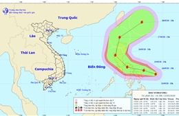 Xuất hiện bão VONGFONG tại vùng biển phía Đông miền Trung Philippinnes