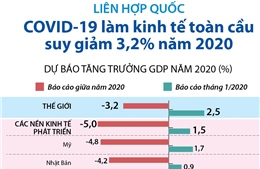 Dịch COVID-19 làm kinh tế toàn cầu suy giảm 3,2% năm 2020