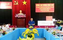 Bí thư Thành ủy Hà Nội: Đan Phượng cần quyết liệt hơn nữa trong thực hiện nhiệm vụ phát triển kinh tế - xã hội