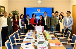 Đại sứ quán Việt Nam tại Thụy Sĩ trao khẩu trang của Chính phủ dành tặng cộng đồng người Việt  