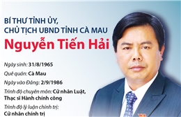 Bí thư Tỉnh ủy, Chủ tịch UBND tỉnh Cà Mau Nguyễn Tiến Hải 