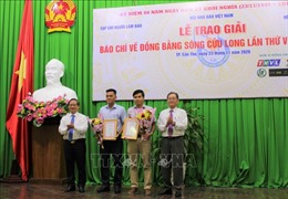 Trao Giải báo chí về Đồng bằng sông Cửu Long năm 2020