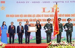 Trao danh hiệu Anh hùng lực lượng vũ trang tặng xã Ninh Hiệp, Hà Nội