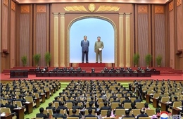 Mít tinh ủng hộ các quyết sách của đảng Lao động Triều Tiên