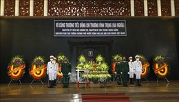 Lễ viếng nguyên Phó Thủ tướng Trương Vĩnh Trọng tại Hà Nội 