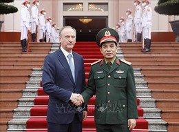 Thượng tướng Phan Văn Giang tiếp Thư ký Hội đồng An ninh Quốc gia Liên bang Nga