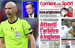 Truyền thông Italy lo ngại về trọng tài Anthony Taylor