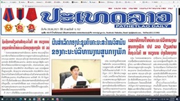 Báo chí Lào đánh giá cao chuyến thăm hữu nghị chính thức Việt Nam của Tổng Bí thư, Chủ tịch nước Thongloun Sisoulith