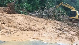 Mưa lớn gây sạt lở nhiều tuyến đường ở Lai Châu
