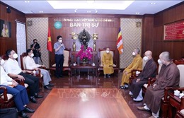 Lãnh đạo Ban Tôn giáo Chính phủ thăm và làm việc với Giáo hội Phật giáo Việt Nam TP Hồ Chí Minh