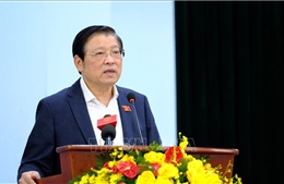 Trưởng Ban Nội chính Trung ương Phan Đình Trạc tiếp xúc cử tri ở Lâm Đồng