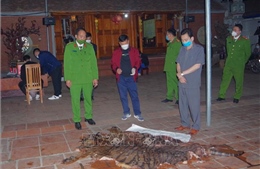 Thái Nguyên: Phát hiện vụ giết mổ hổ tại nhà chủ tịch ủy ban nhân dân xã