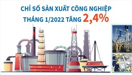 Chỉ số sản xuất công nghiệp tháng 1/2022 tăng 2,4%