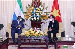 Lãnh đạo TP Hồ Chí Minh tiếp Tổng thống Sierra Leone