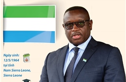 Tổng thống nước Cộng hòa Sierra Leone Julius Maada Bio