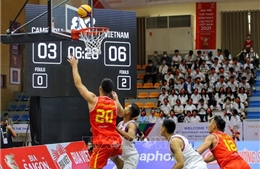 Đội tuyển nam Việt Nam giành chiến thắng trong trận đầu khởi tranh môn bóng rổ