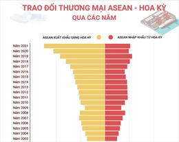 Trao đổi thương mại ASEAN - Hoa Kỳ qua các năm
