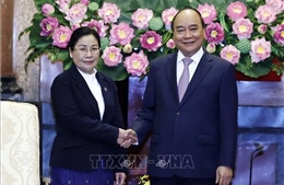 Chủ tịch nước Nguyễn Xuân Phúc tiếp Chánh án TAND tối cao Lào 