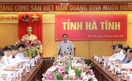 Thủ tướng Phạm Minh Chính làm việc với lãnh đạo chủ chốt tỉnh Hà Tĩnh